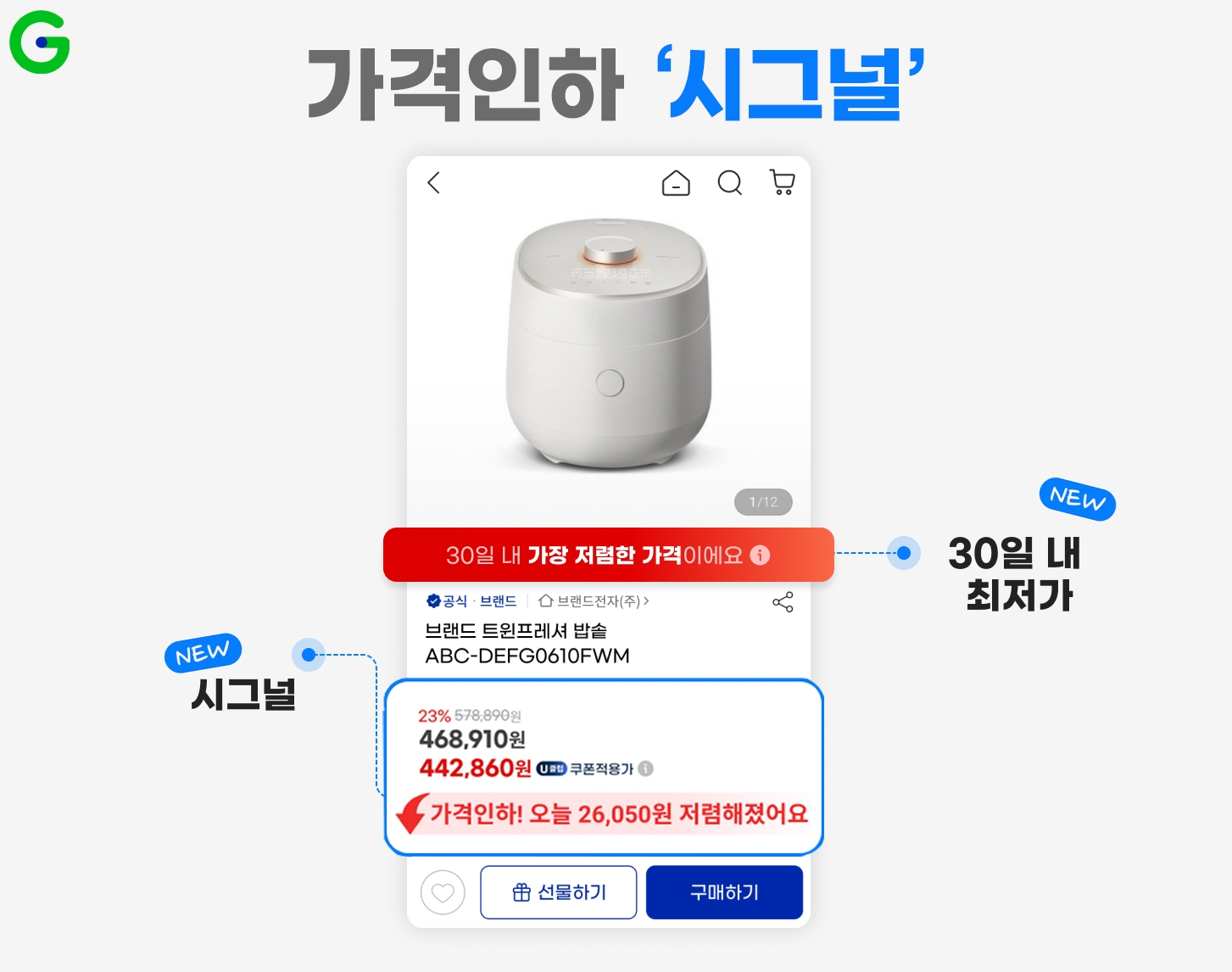 G마켓, ‘가격인하 시그널’ 출시