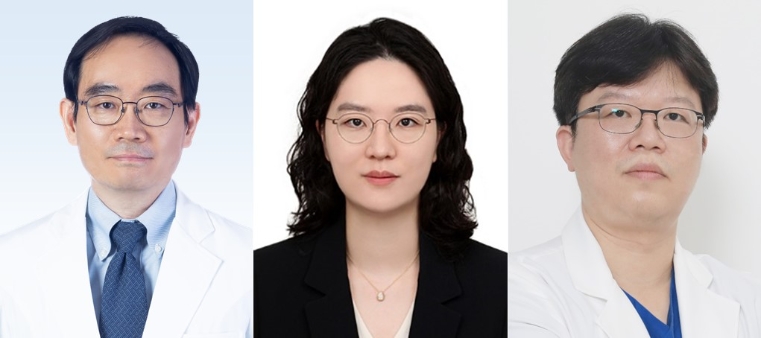 (좌측부터) 분당서울대병원 김광일, 최정연 교수, 강원대병원 류동열 교수. 사진=분당서울대병원