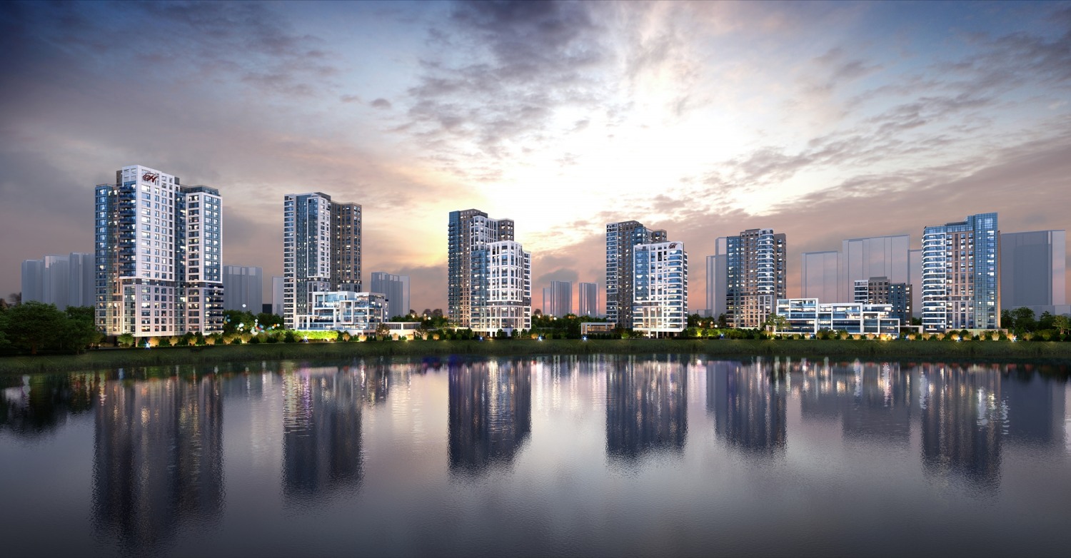 힐스테이트 레이크 송도 5차 투시도.(사진=현대건설)