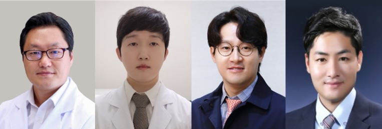 서울아산병원 융합의학과 김준기 교수 · 이상화 박사, 신췌장이식외과 신성 교수 · 김진명 전문의. 사진=서울아산병원