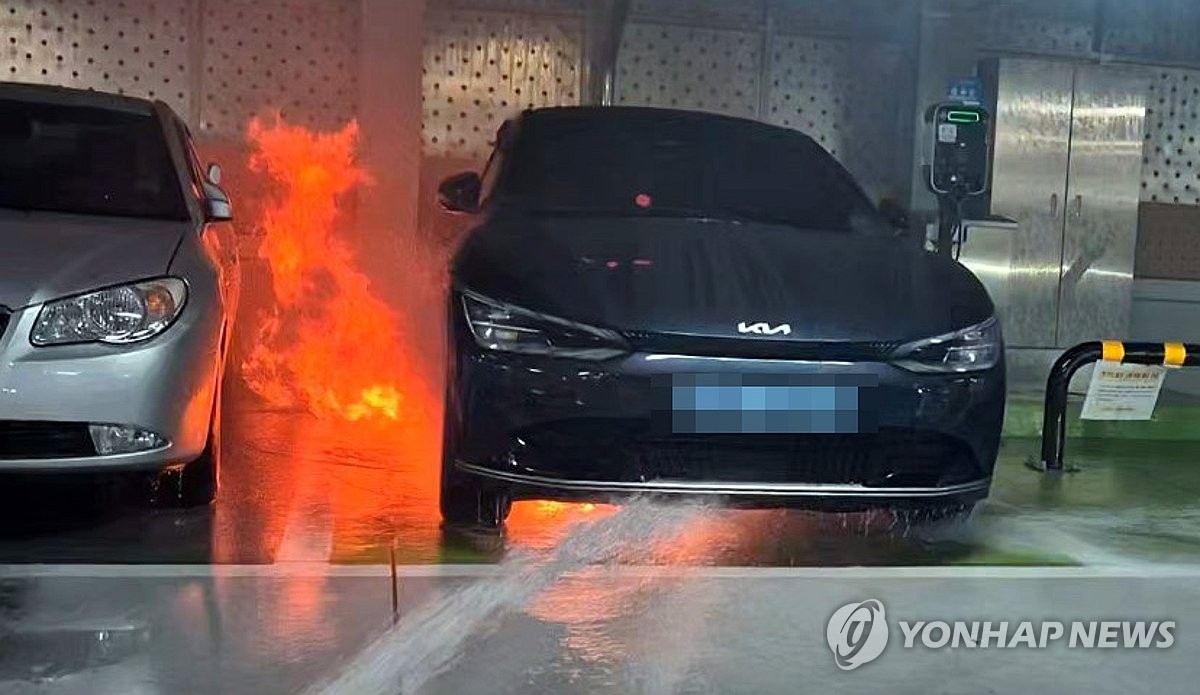 전기차 사고 전경. (사진=연합뉴스)