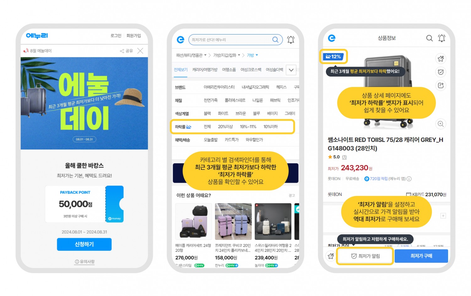 에누리, 8월 에눌데이 진행