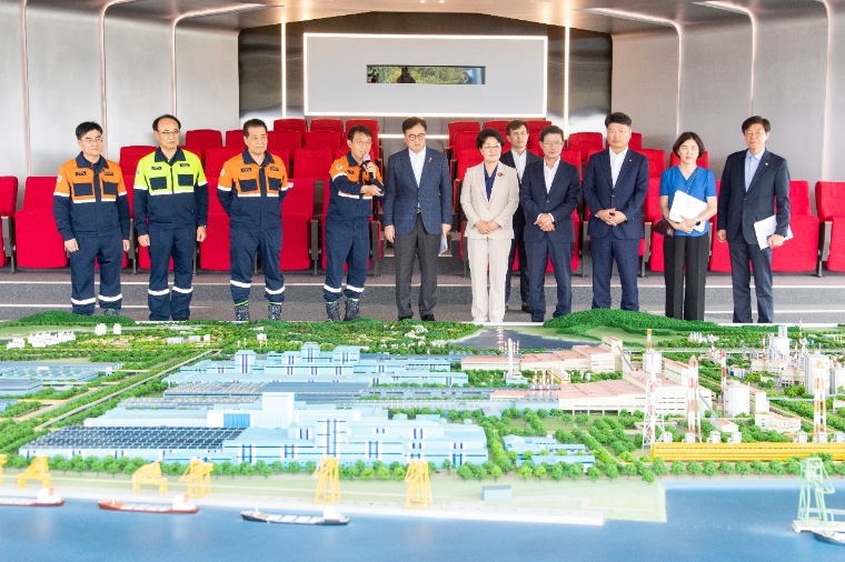 우원식 국회의장 포스코 광양제철소 방문 (사진=공보수석실)