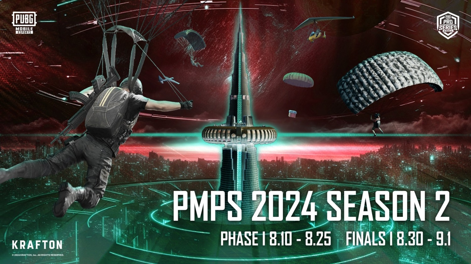 크래프톤 배그 모바일, 프로 리그 ‘PMPS 2024 시즌 2’ 개막