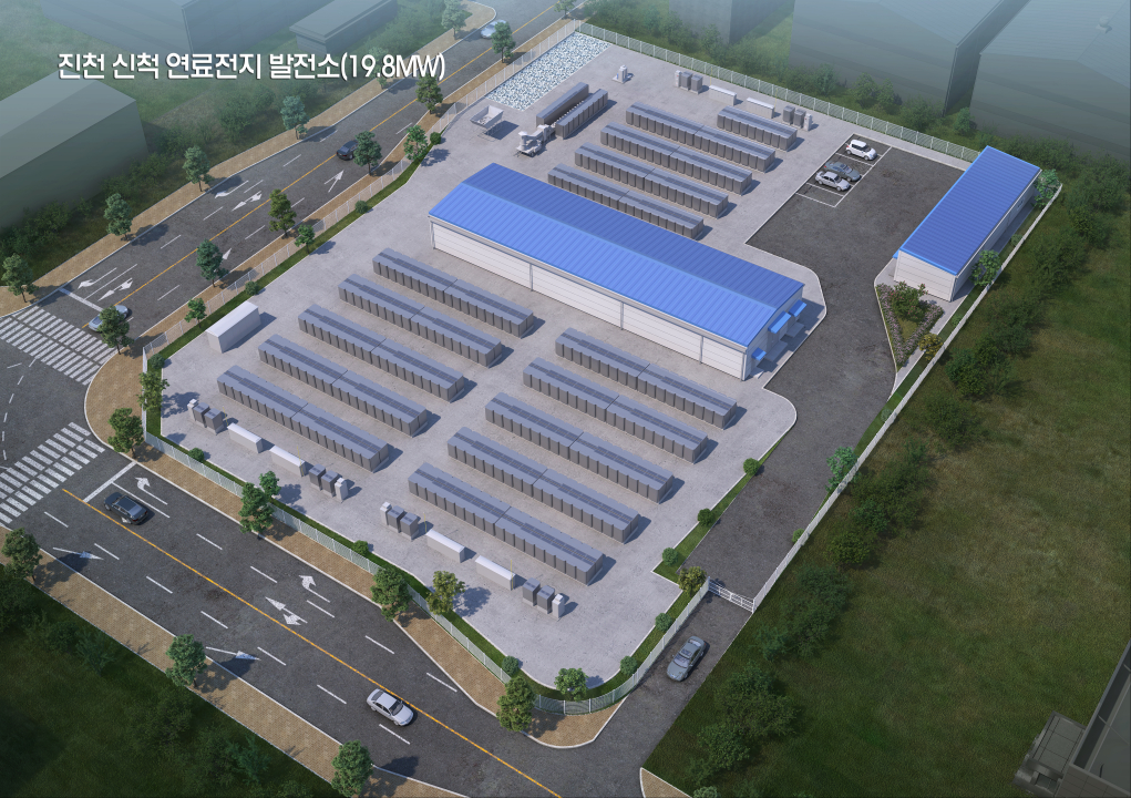 진천 신척 연료전지 발전소 조감도.(사진=SK에코플랜트)