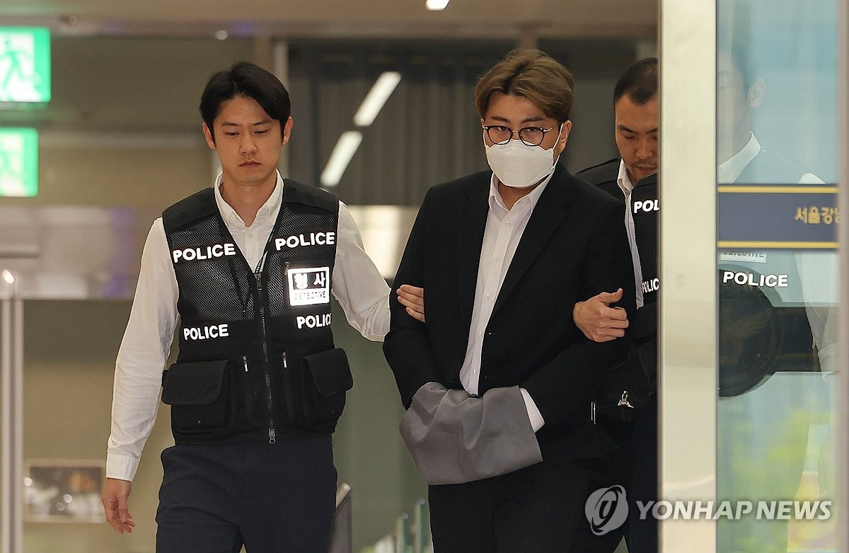 음주 뺑소니 혐의' 김호중 검찰 송치 전경.(사진=연합뉴스)