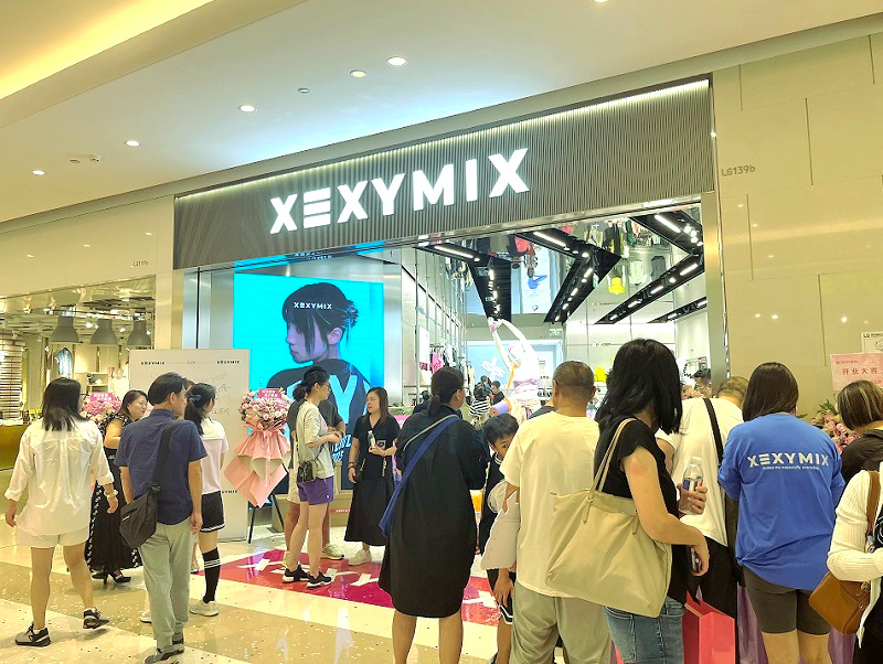 브랜드엑스 젝시믹스, 상하이 완샹청 중국 3호 매장 열어