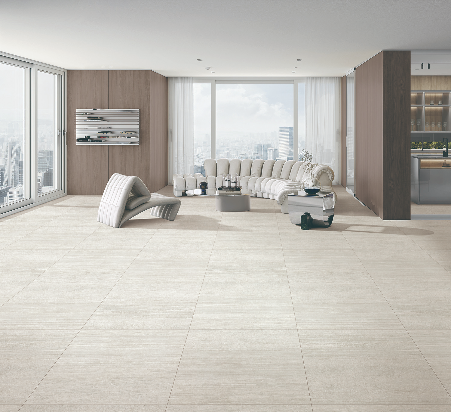 'LX Z:IN 바닥재 하우스' 시리즈가 적용된 공간 이미지.(사진=LX하우시스)