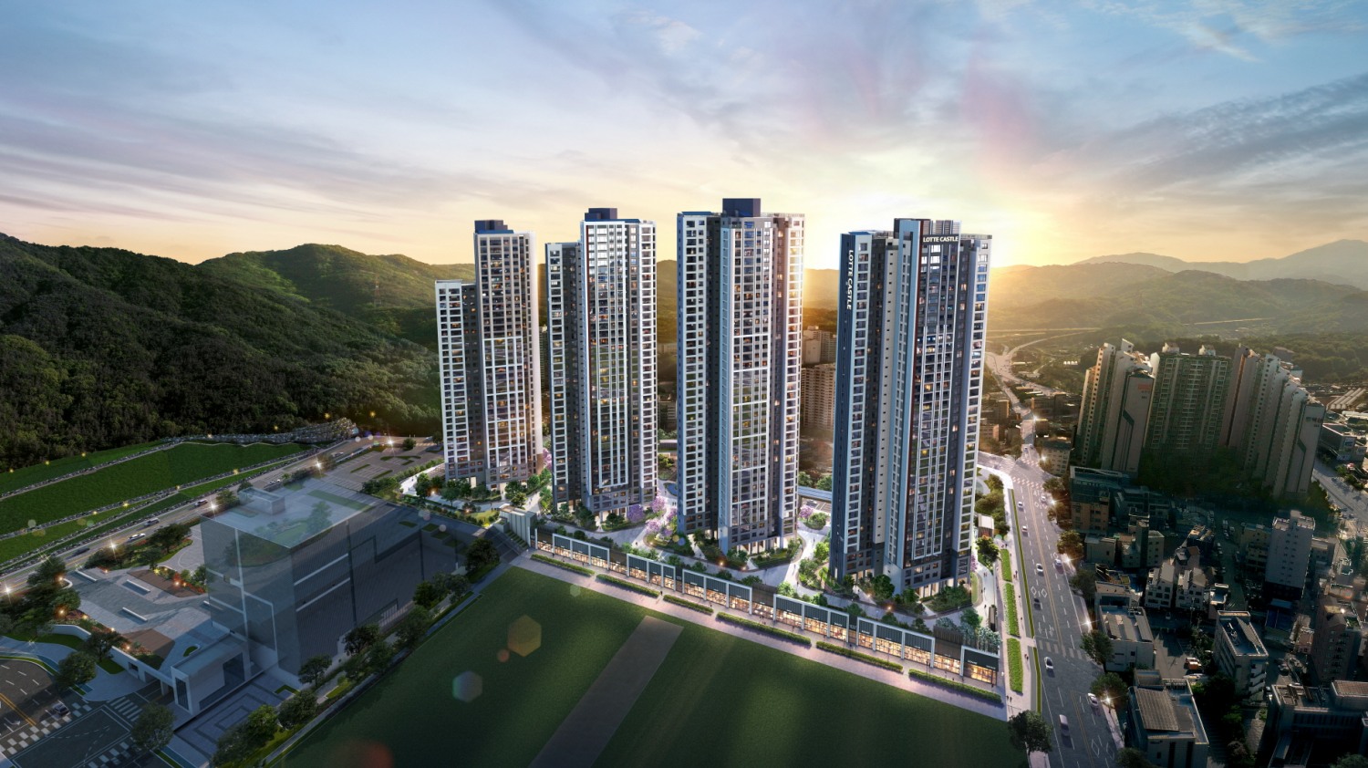의정부 롯데캐슬 나리벡시티 조감도.(사진=롯데건설)