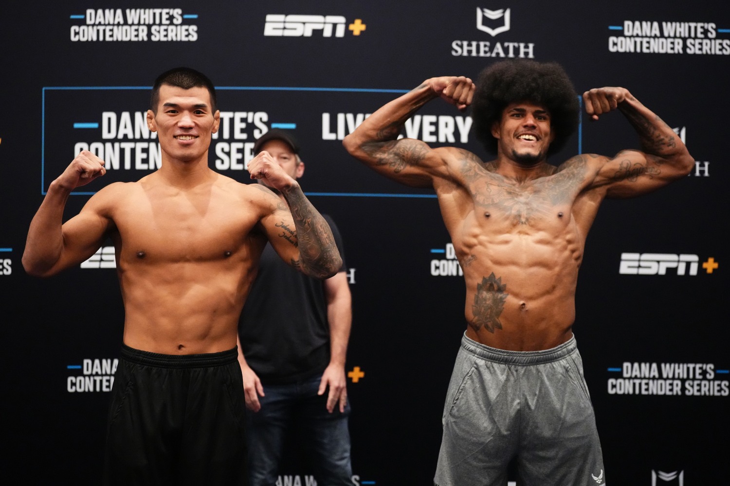 고석현 vs 이고르 카발칸티 페이스오프.(사진=한국 미디어 커뮤니케이션)