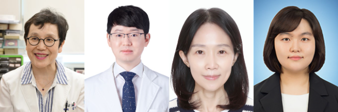 분당서울대병원 소화기내과 김나영 교수, 최용훈 교수, 남령희 연구원, 최수인 박사. 사진=분당서울대병원