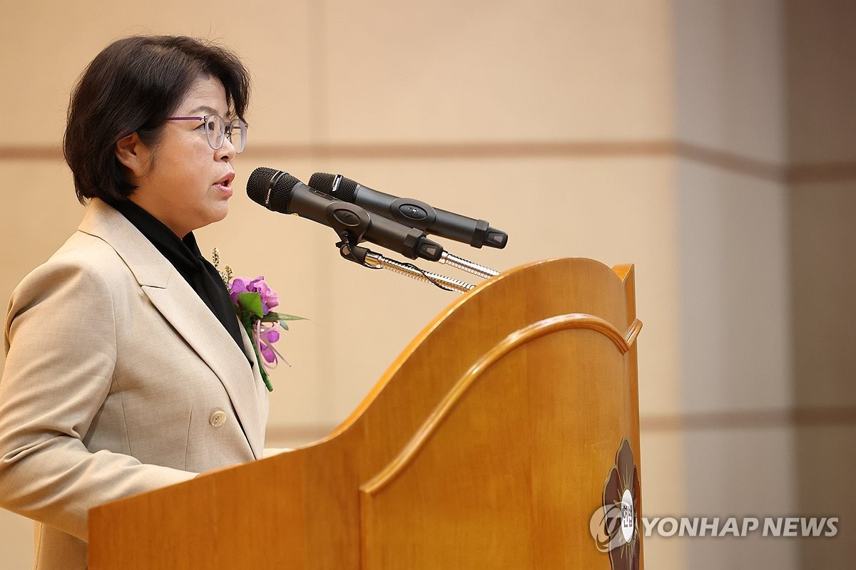 취임사 하는 김복형 헌법재판관.(사진=연합뉴스)