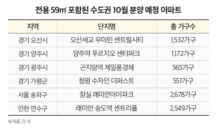 몸값 치솟는 ‘전용 59㎡’ 아파트…수만명 청약에 신고가도 잇따라