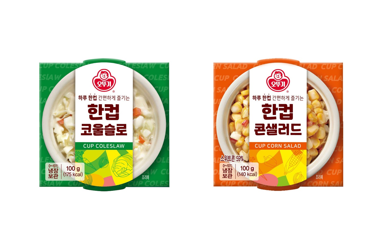 오뚜기, '컵 샐러드' 2종 선보여