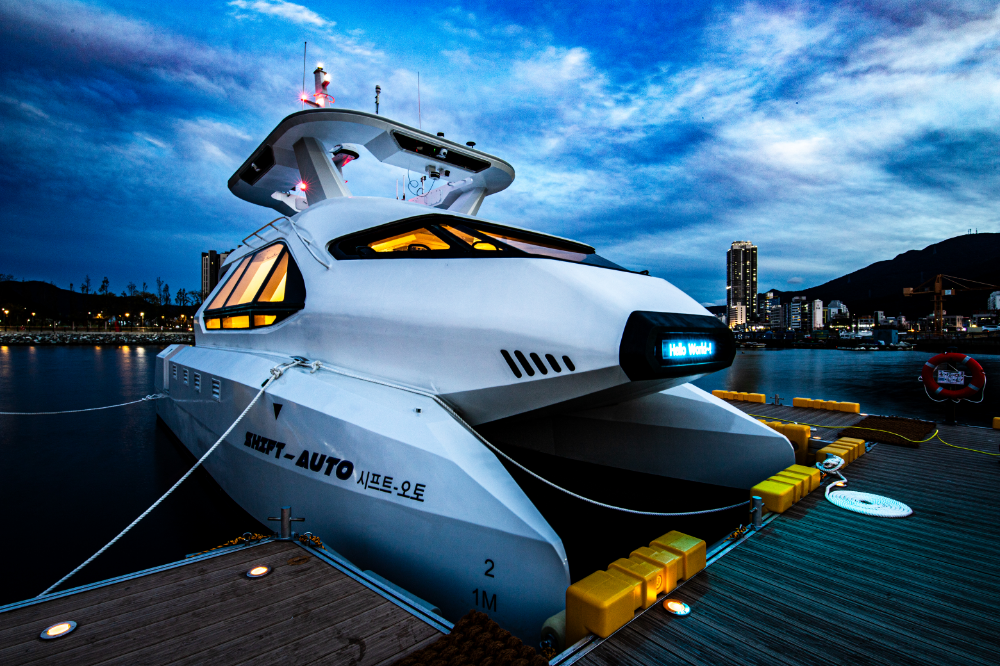 삼성중공업이 공개한 완전 자율운항 연구선박 시프트 오토.(사진=삼성중공업)