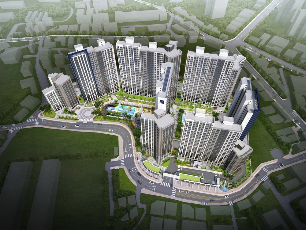 파주 문산역 3차 동문 디 이스트 센트럴 투시도.(사진=동문건설)