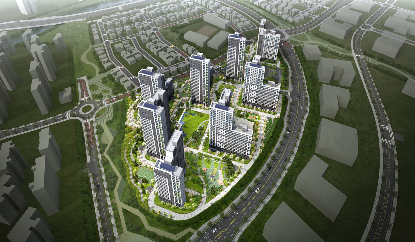 엘리프 옥정 시그니처 조감도.(사진=계룡건설)