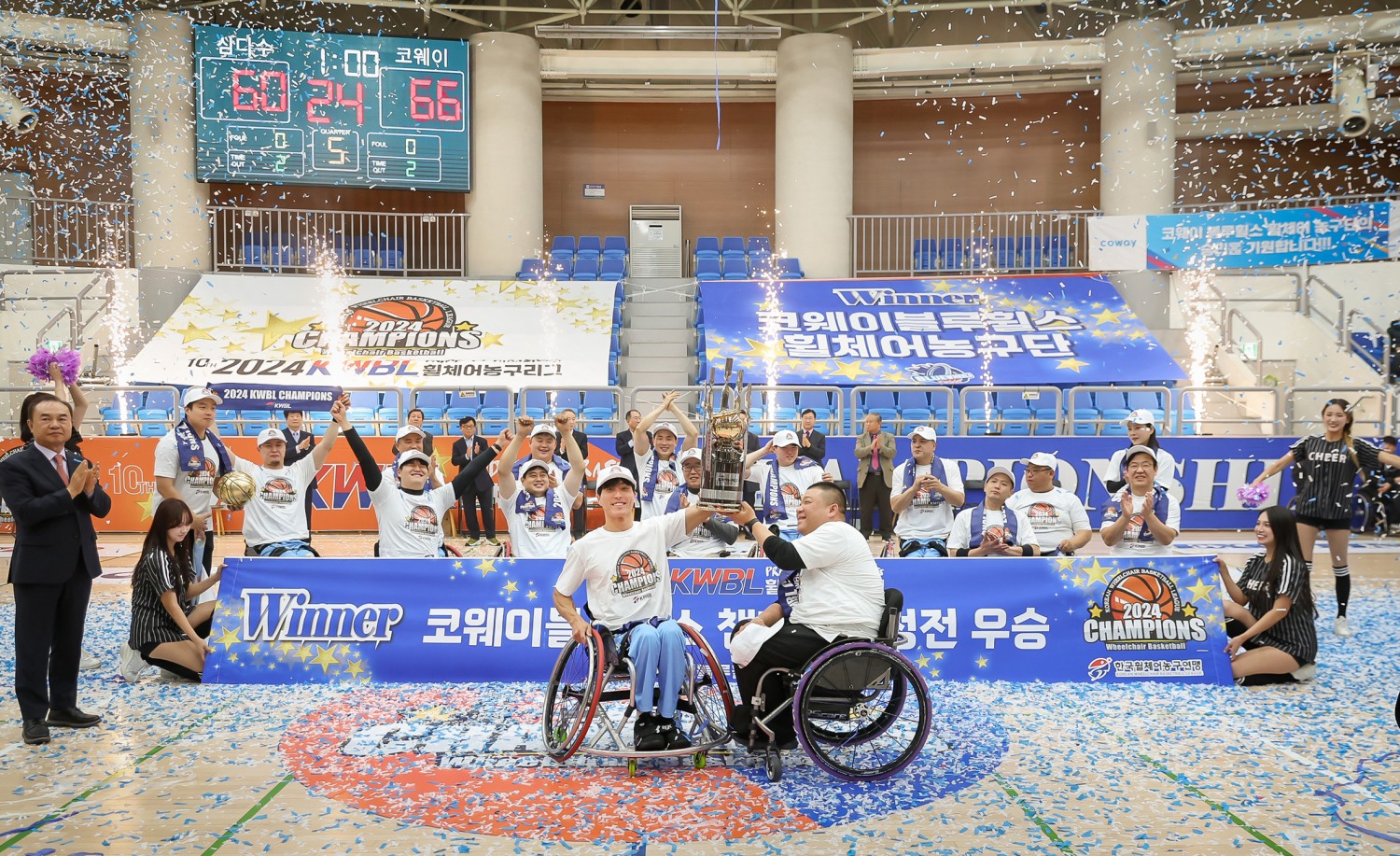 코웨이 블루휠스, 2024 휠체어농구 그랜드슬램 달성