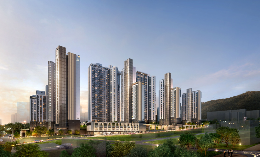 아크로 리츠카운티 투시도.(사진=DL이앤씨)