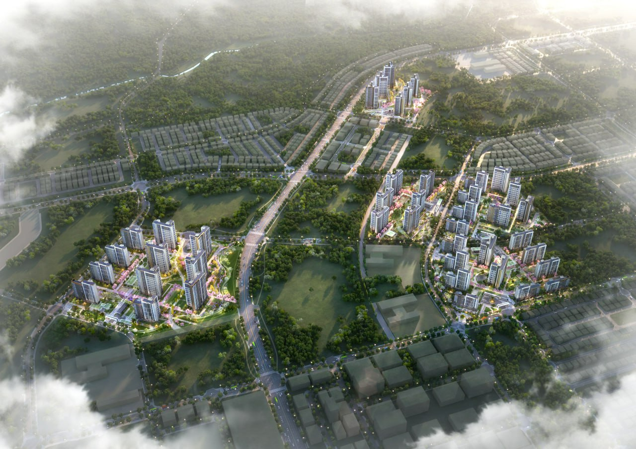 고덕국제화신도시 ‘패키지형 공모사업' P1 조감도.(사진=우미건설)