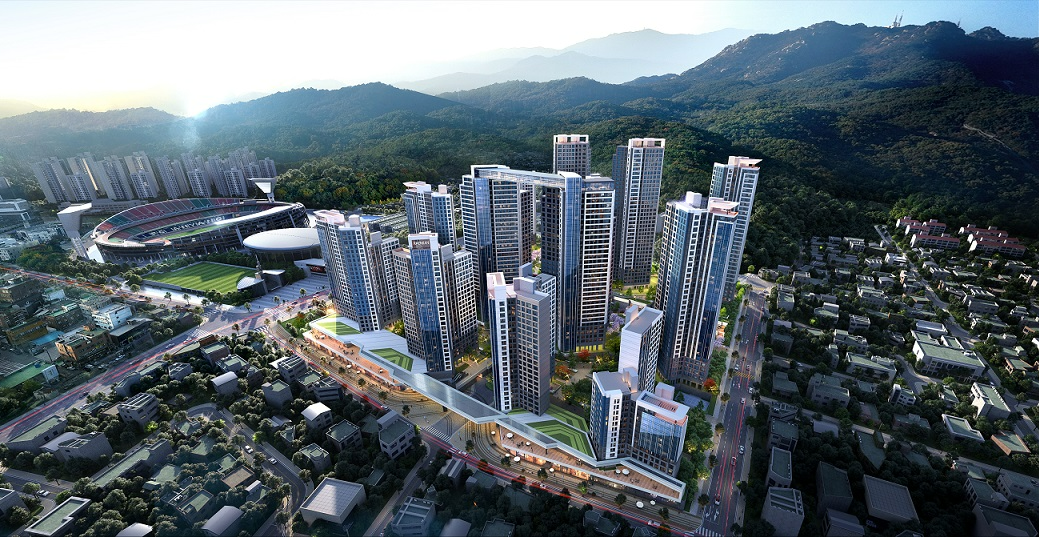 안양 종합운동장 동측 재개발 조감도.(사진=삼성물산)