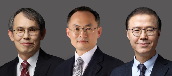 법무법인 태평양 신임 대표변호사. (왼쪽부터) 오정면, 정수봉, 조정래 변호사. 사진=태평양