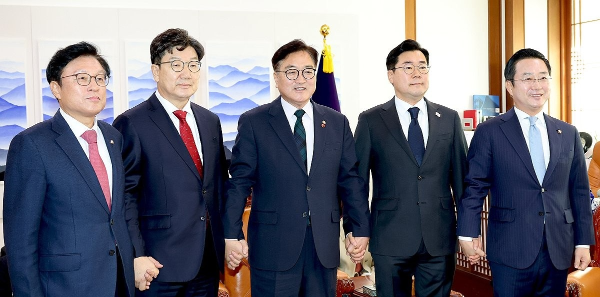 여야 원내대표 회동(사진=연합뉴스)