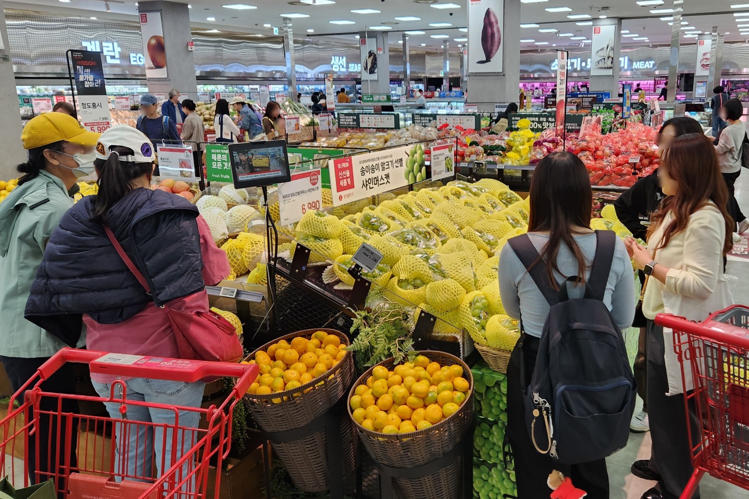 롯데마트, "인공지능 선별 과일 매출 100억 돌파했다"