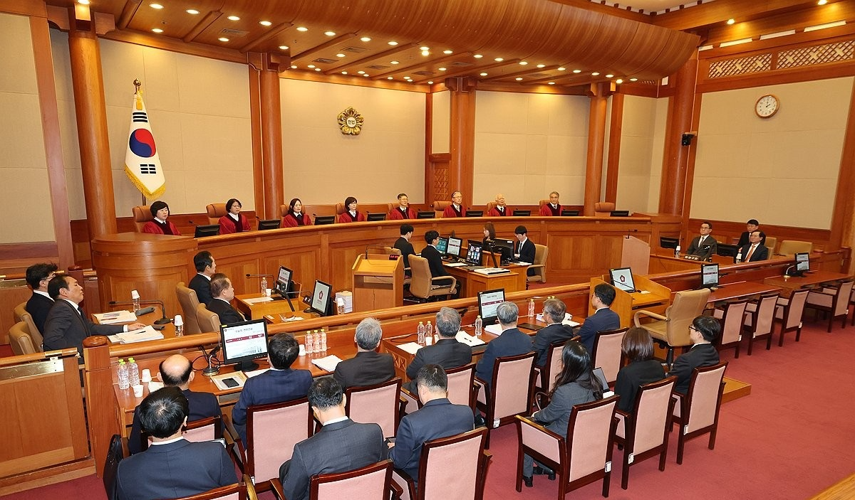 윤석열 대통령 탄핵심판 첫 변론기일(사진=연합뉴스)