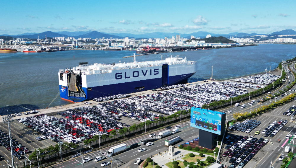 현대차 울산공장 수출선적부두.(사진=현대자동차)