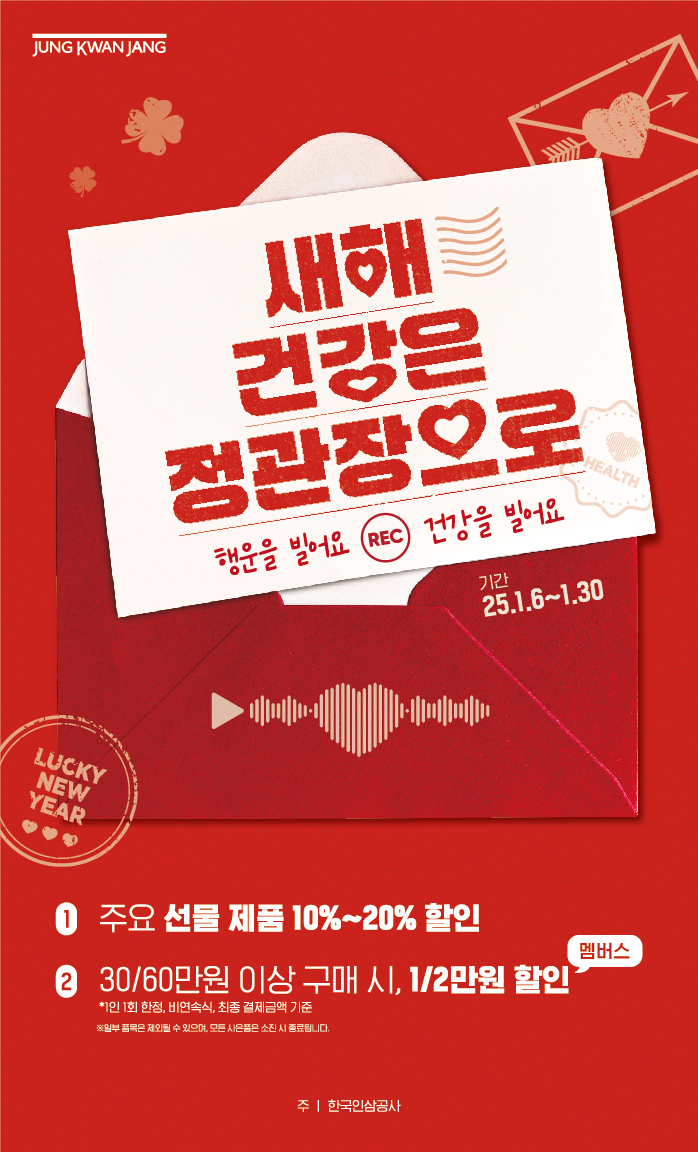 정관장 '1월 설 연휴'에 빙긋...올해 2030 매출 42% 늘어