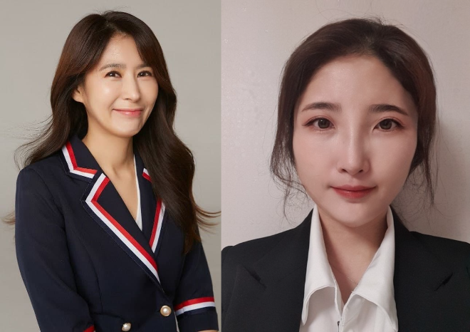 차 의과학대학교 바이오공학과 문지숙 교수(좌), 차 의과학대 바이오공학과 최유리 박사(우). 사진=차 의과대학교