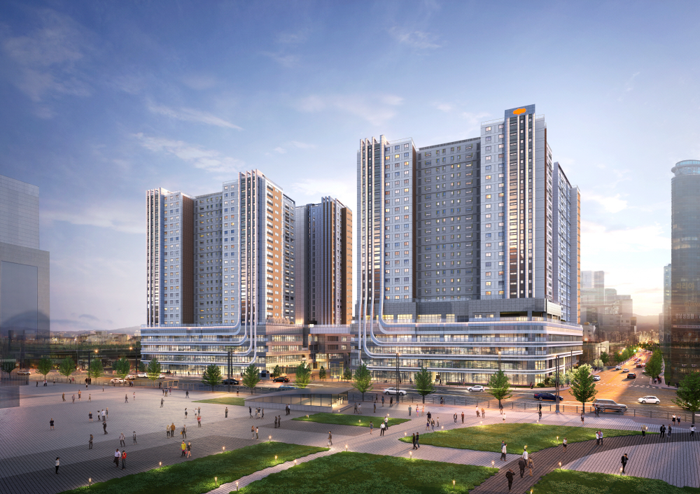 e편한세상 동대구역 센텀스퀘어 투시도.(사진=DL이앤씨)