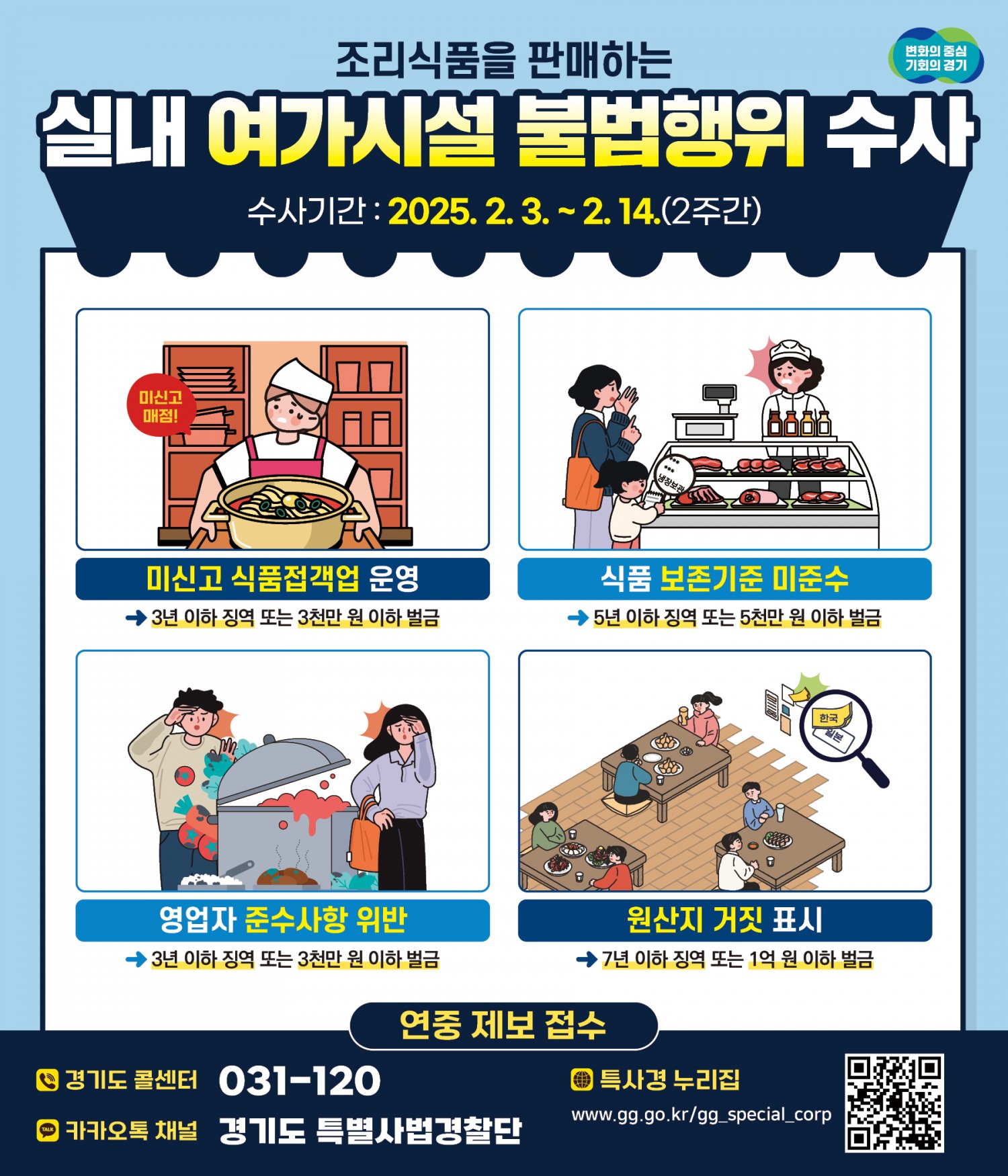불법행위 집중수사 안내