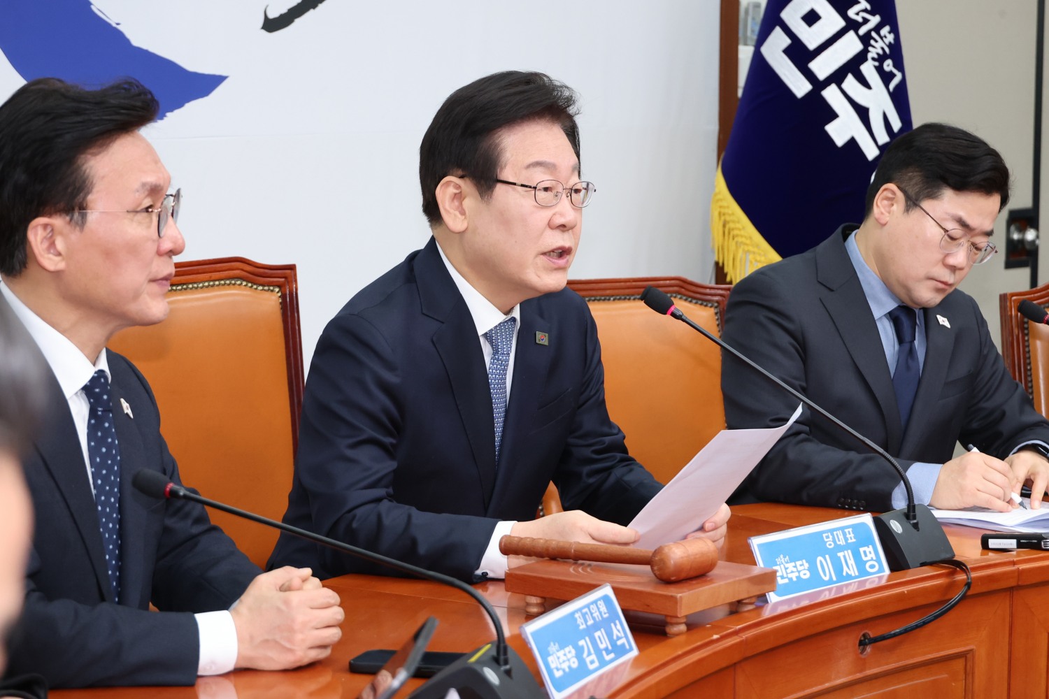 발언하는 민주당 이재명 대표(사진=연합뉴스)