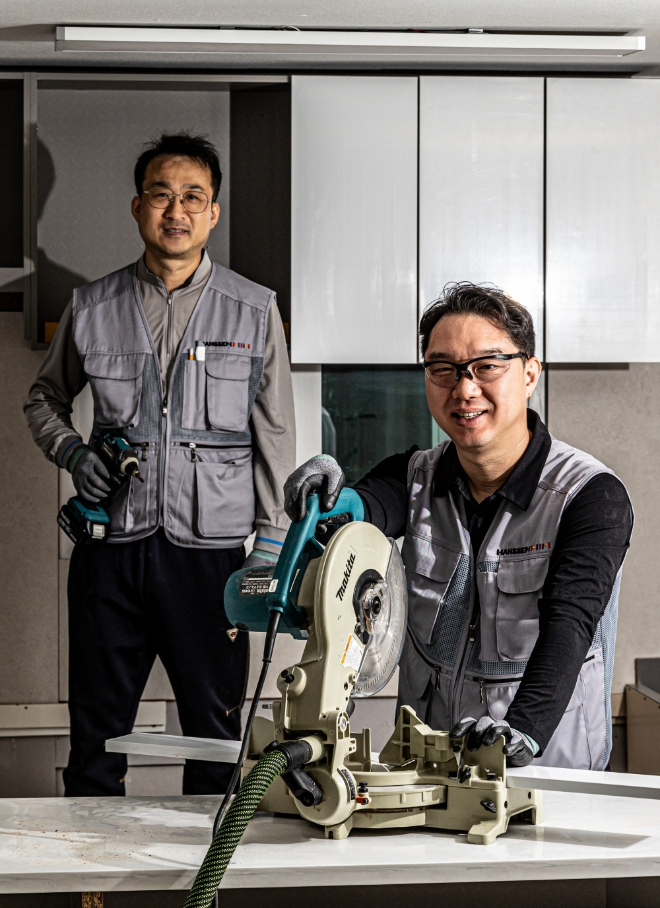 한샘이 홈 인테리어 시공 전문가 ‘시공프로. (사진=한샘)