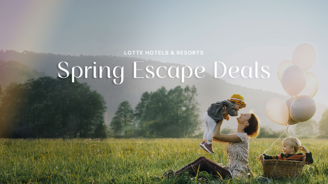 스프링 이스케이프 딜 타임 세일 이미지.(사진=롯데호텔앤리조트)