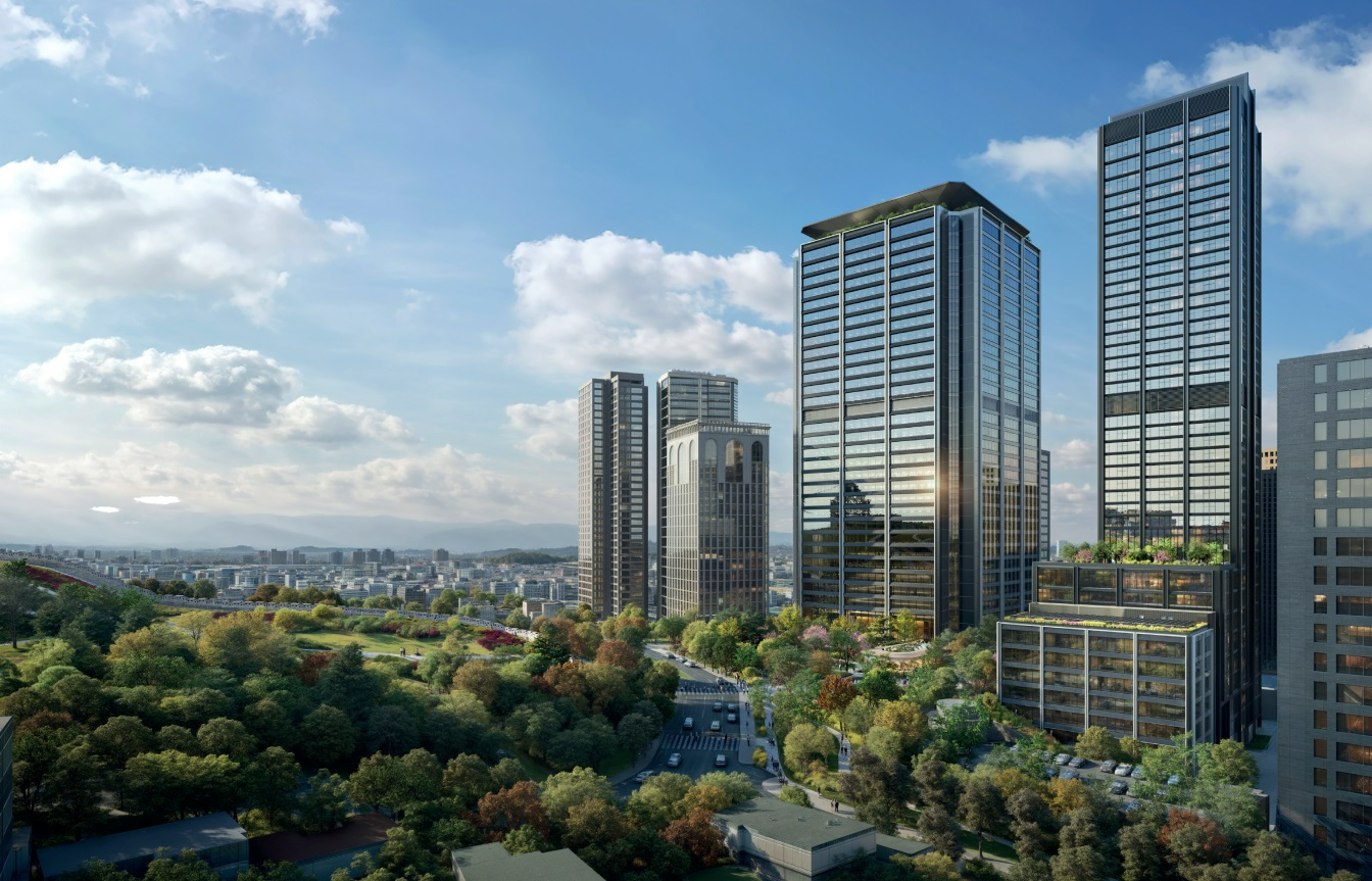 서울역 밀레니엄 힐튼호텔 부지 개발사업 조감도.(사진=현대건설)