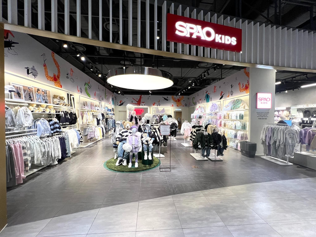 이랜드 스파오키즈, 신세계백화점 대구점에 단독 매장 선보여