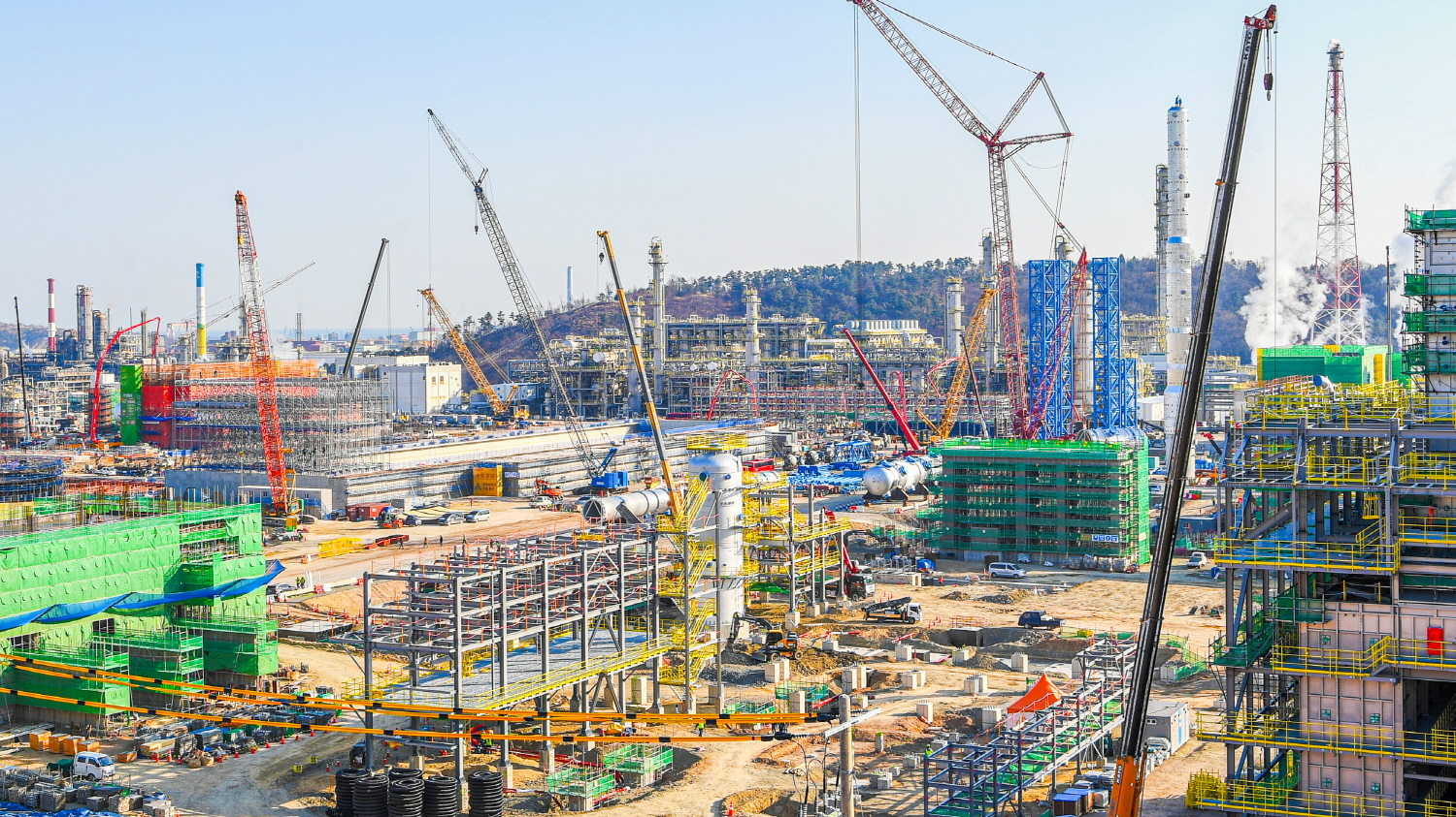 에쓰오일 샤힌프로젝트 공사 현장.(사진=에쓰오일)