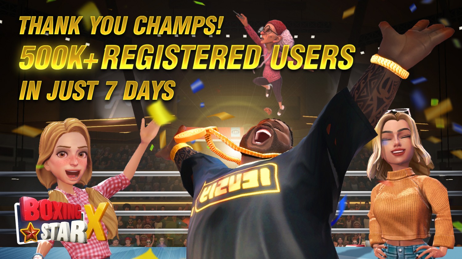 디랩스 게임즈, '복싱스타 X' 출시 일주일 만에 누적 이용자 50만 명 돌파
