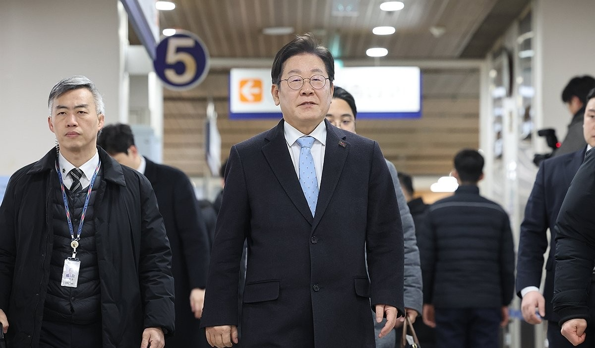 '공직선거법 위반' 혐의 이재명 대표 공판 출석(사진=연합뉴스)