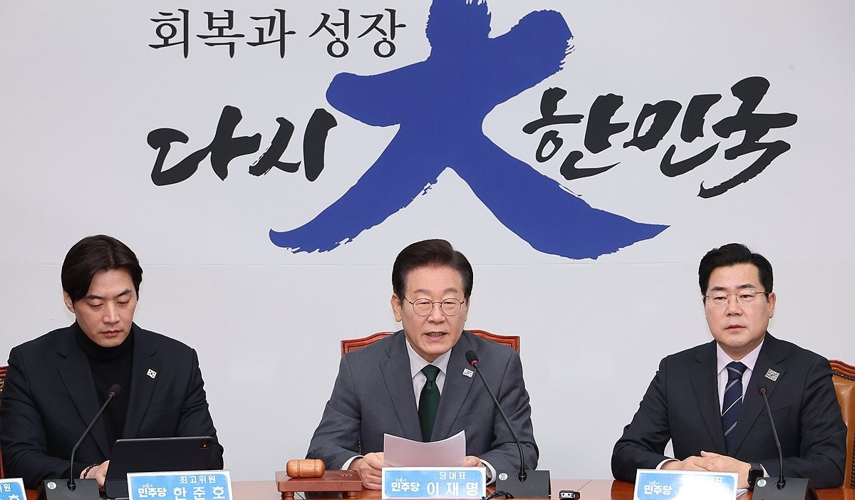 더불어민주당 이재명 대표가 24일 서울 여의도 국회에서 열린 최고위원회의에서 발언하고 있다.(사진=연합뉴스)