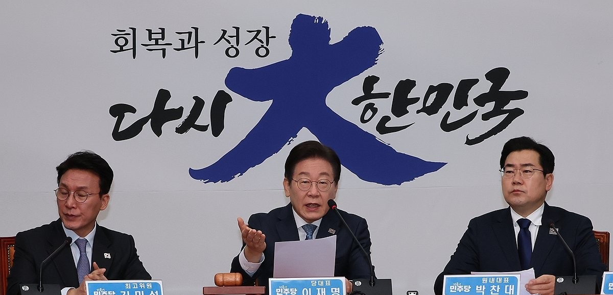 더불어민주당 이재명 대표가 26일 서울 여의도 국회에서 열린 최고위원회의에서 발언하고 있다.(사진=연합뉴스)