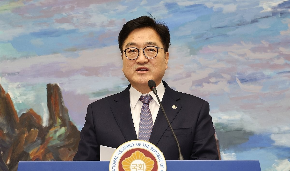 현안관련 회견하는 우원식 국회의장(사진=연합뉴스)