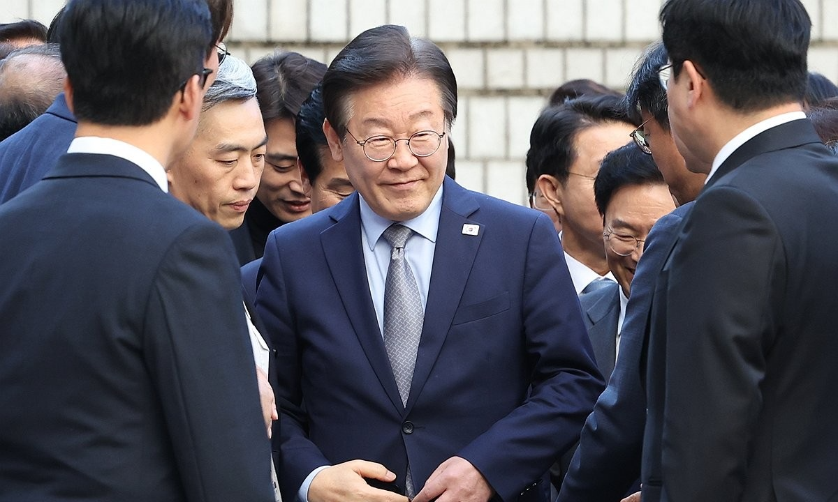 선고공판 출석하는 이재명 대표(사진=연합뉴스)