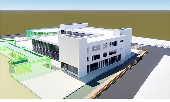 삼원초 학교복합시설 조감도