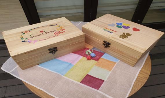 2024년 하반기 숲 태교 교실에서 임산부들이 만든 기억상자(태함)