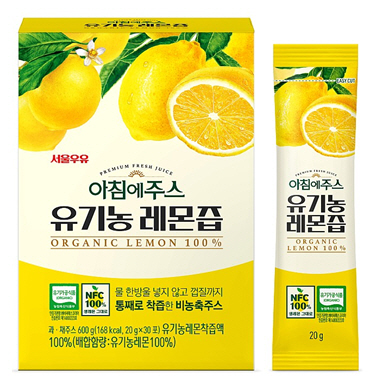 서울우유협동조합, ‘아침에주스 유기농레몬즙’ 대용량 선보여