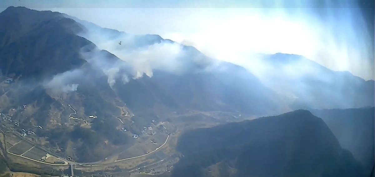 울산 울주군 온양읍 산불 현장(사진=연합뉴스)